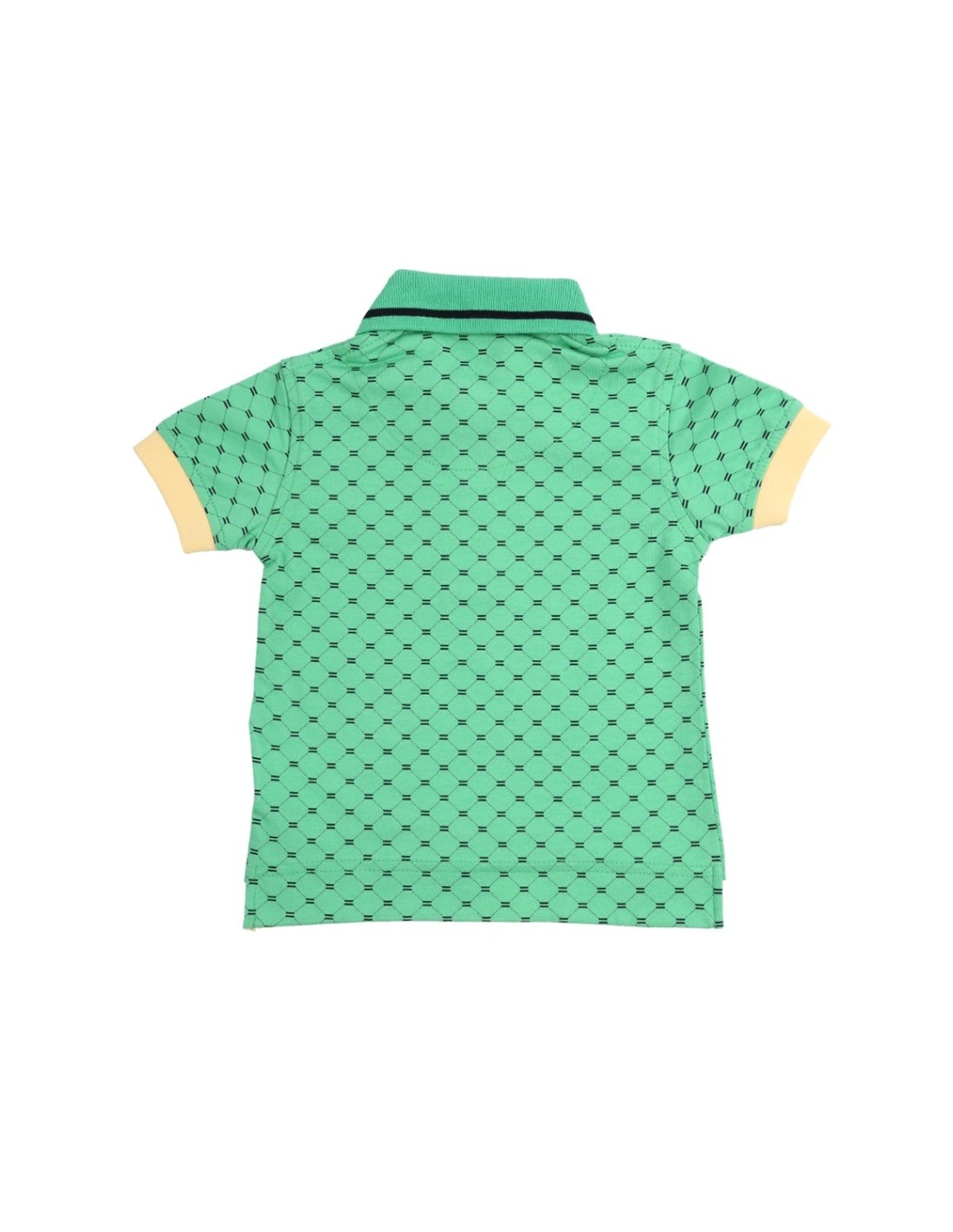 Green and yellow children\'s polo shirt NDZ7316 - Online store - Boutique